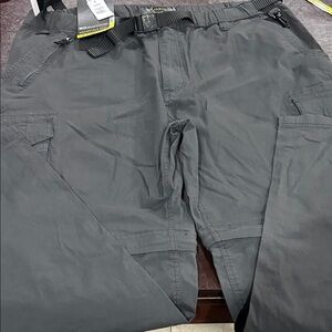 BC Clothing men’s Lightweight convertible Cargo Pants - Black